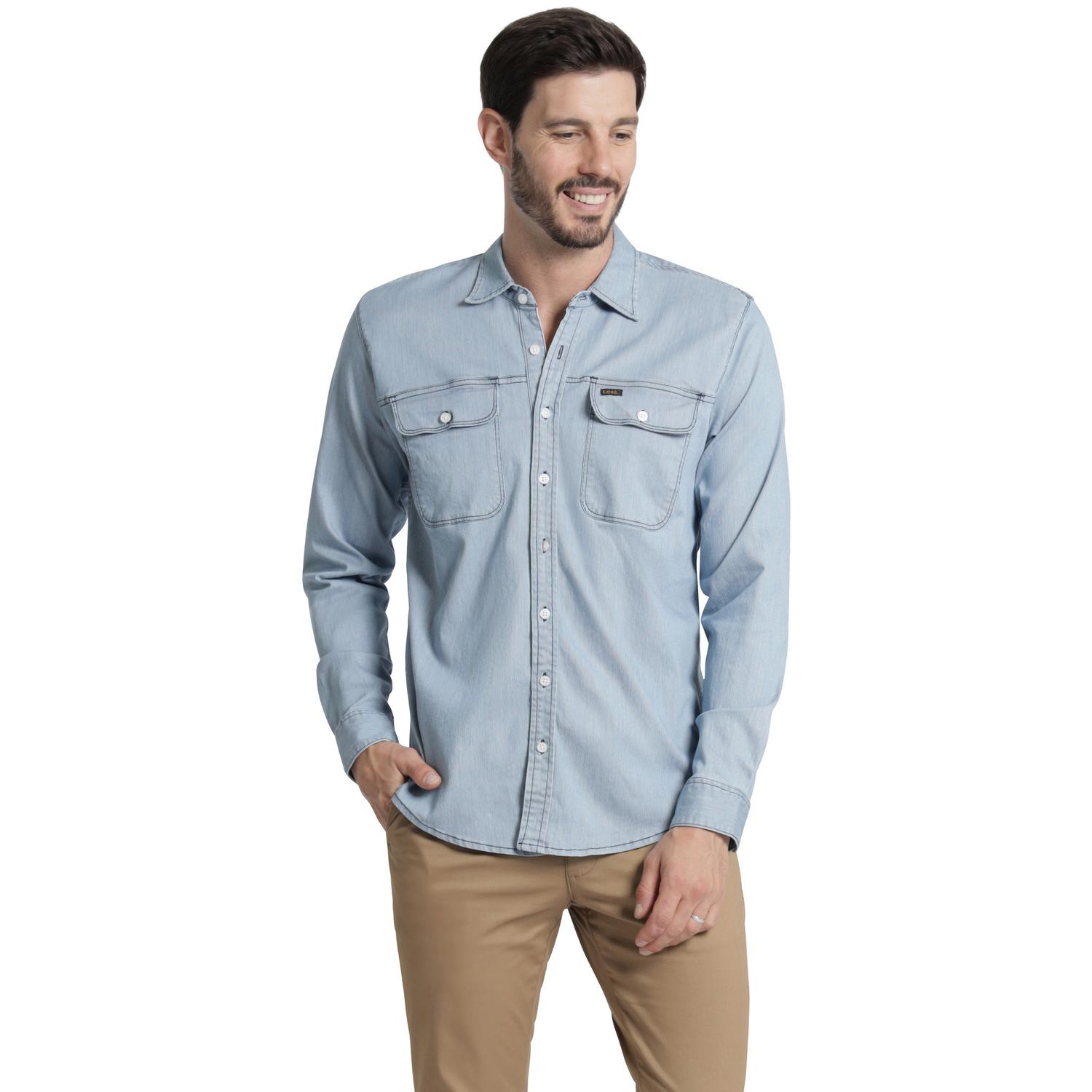 Camisa Lee Hombre Slim Fit Manga Larga 300 – Lee® México