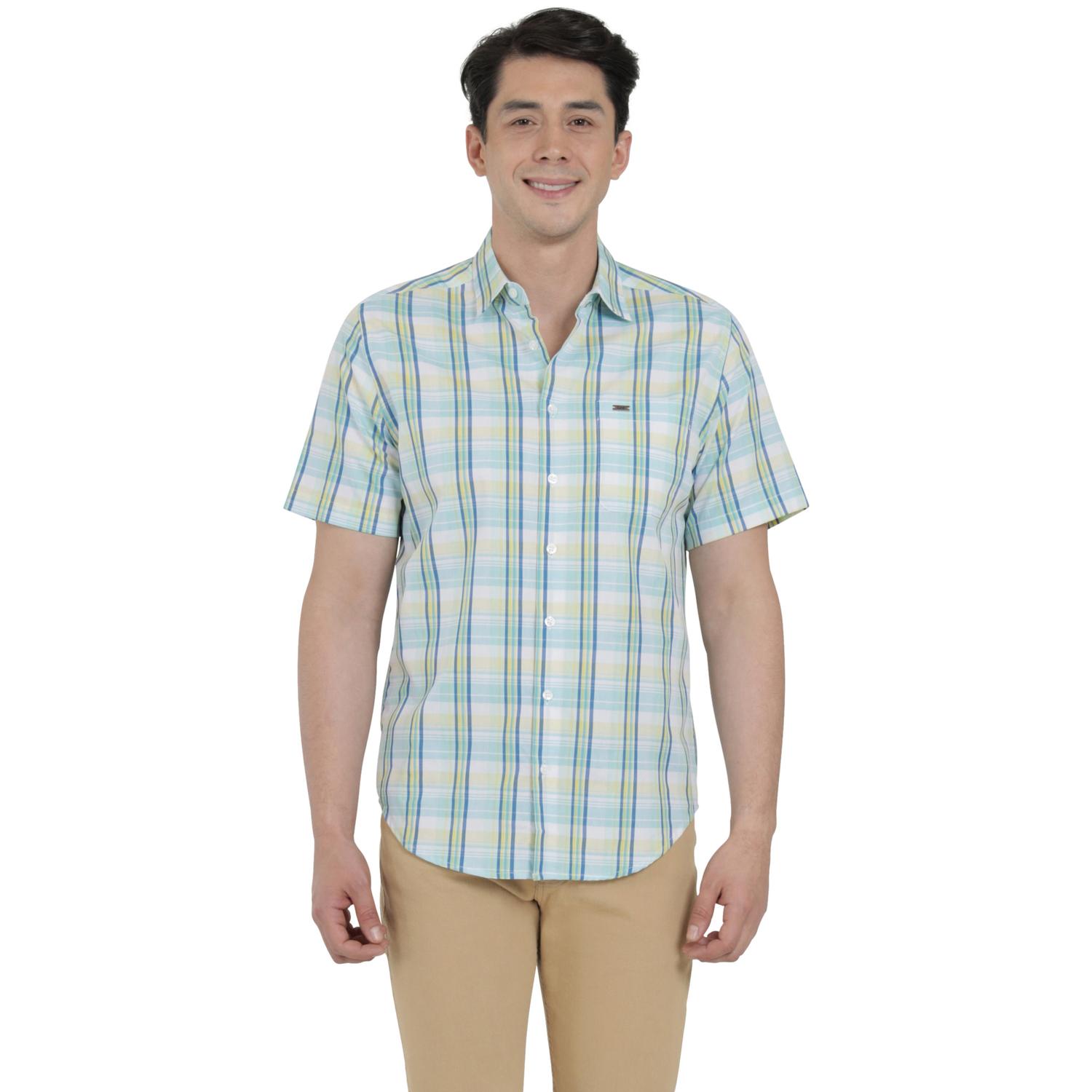 Camisa Lee Hombre Quality Genuine Slim Fit Manga Corta 824 Amarillo G