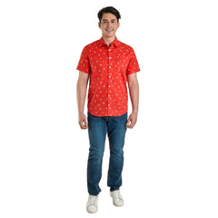 Camisa Casual Lee Hombre Slim Fit Manga Corta s251