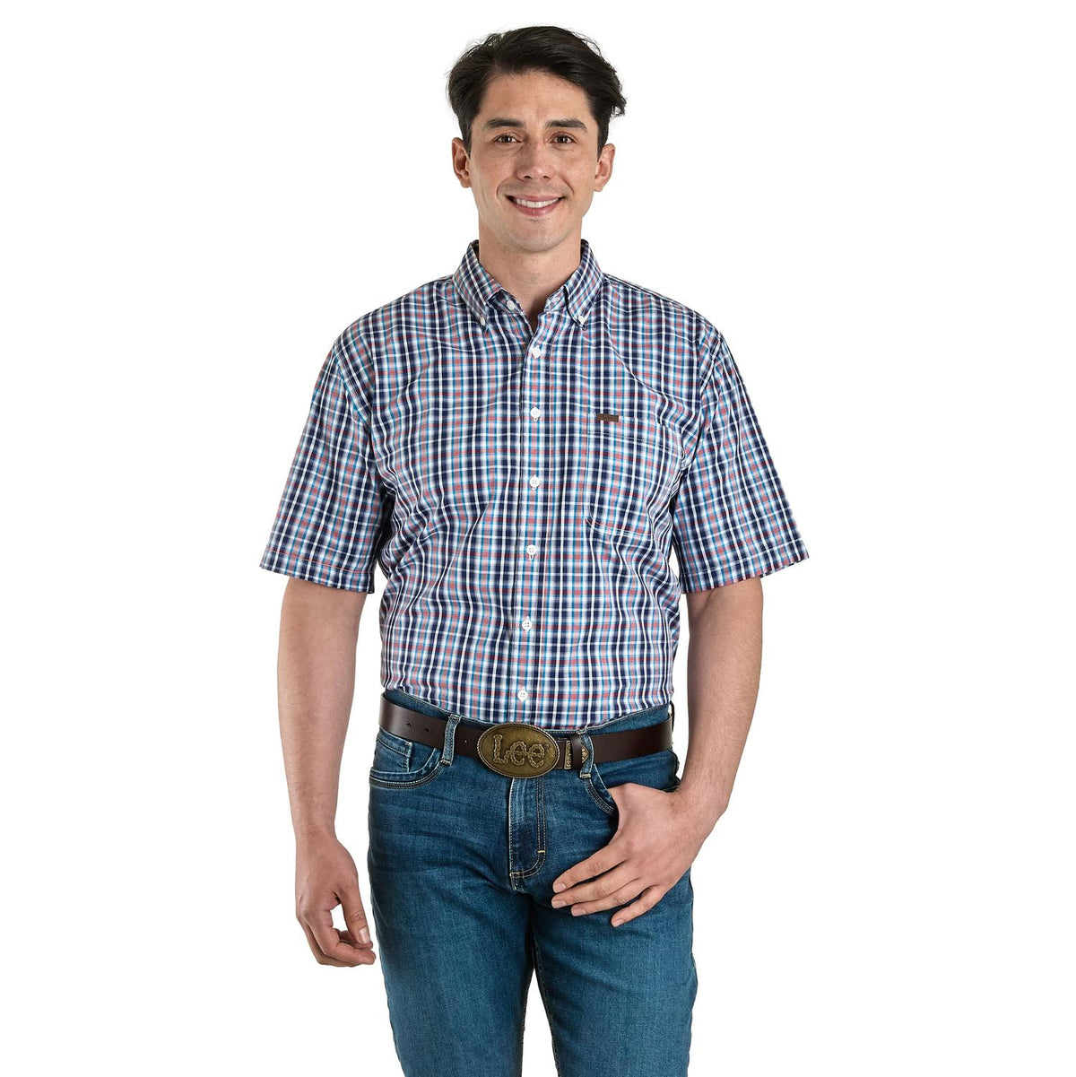Camisa Lee Hombre Regular Fit Manga Corta 345