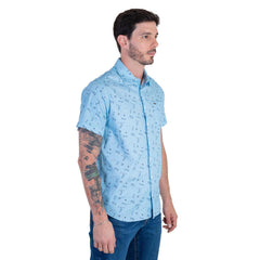 Camisa Casual Lee Hombre Slim Fit Manga Corta s249