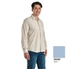 Camisa Casual Lee Hombre Regular Fit Manga Larga s247