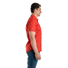 Camisa Casual Lee Hombre Slim Fit Manga Corta s251