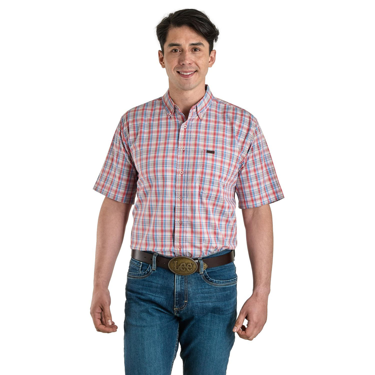 Camisa Lee Hombre Regular Fit Manga Corta 305