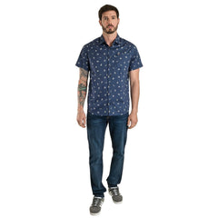 Camisa Casual Lee Hombre Slim Fit Manga Corta s250