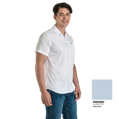 Camisa Casual Lee Hombre Regular Fit Manga Corta s084