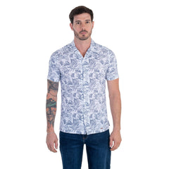 Camisa Casual Lee Hombre Slim Fit Manga Corta s240