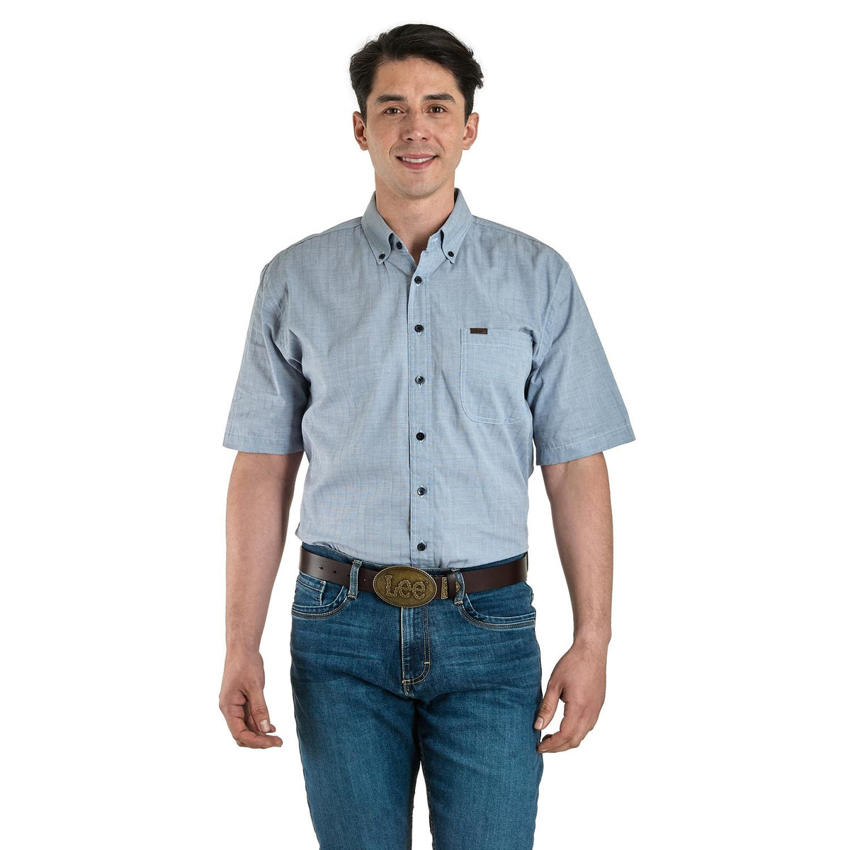 Camisa Lee Hombre Regular Fit Manga Corta 352