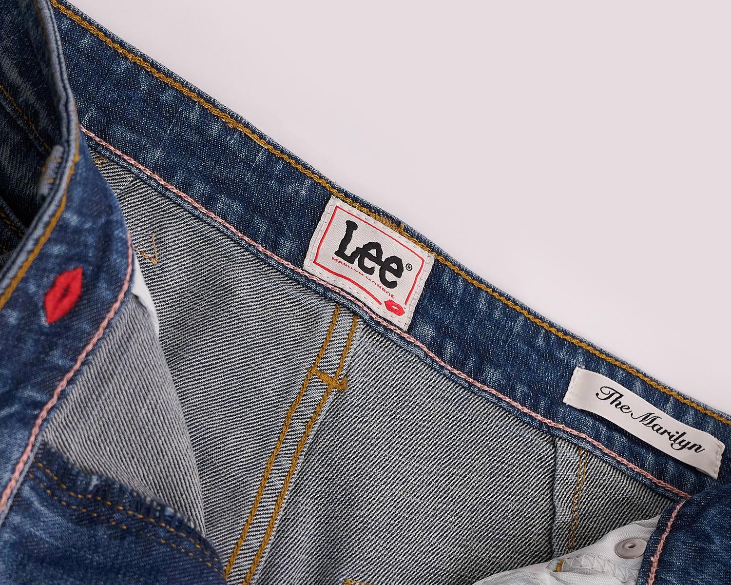 Jeans Lee x Marylin Monroe Cintura Alta