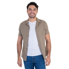 Camisa Casual Lee Hombre Regular Fit Manga Corta s238