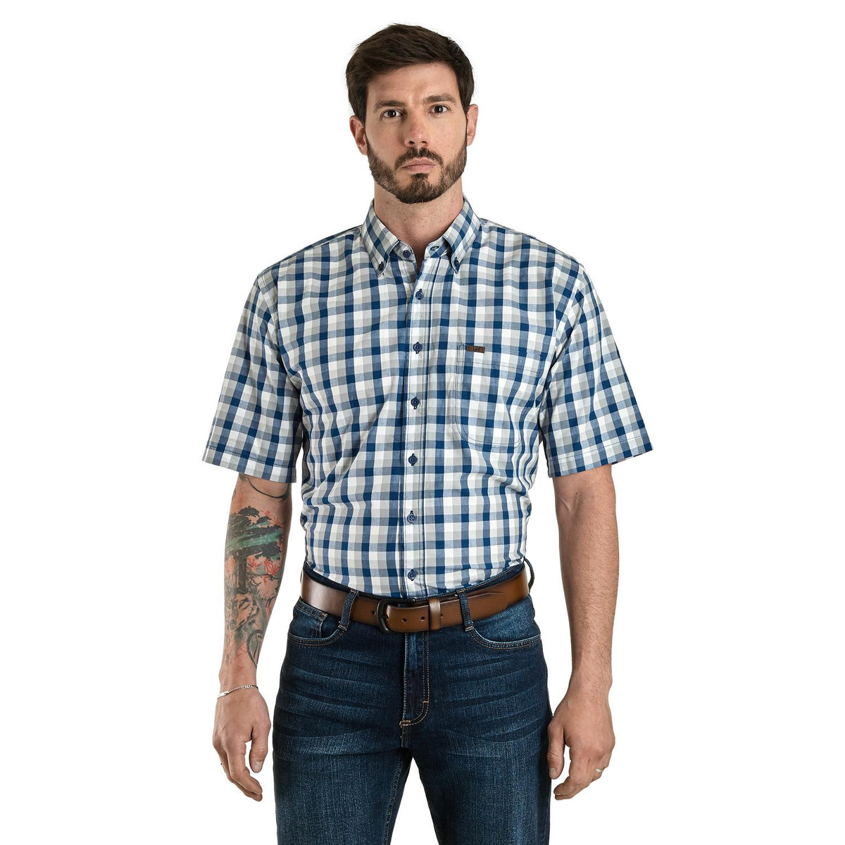 Camisa Lee Hombre Regular Fit Manga Corta 298