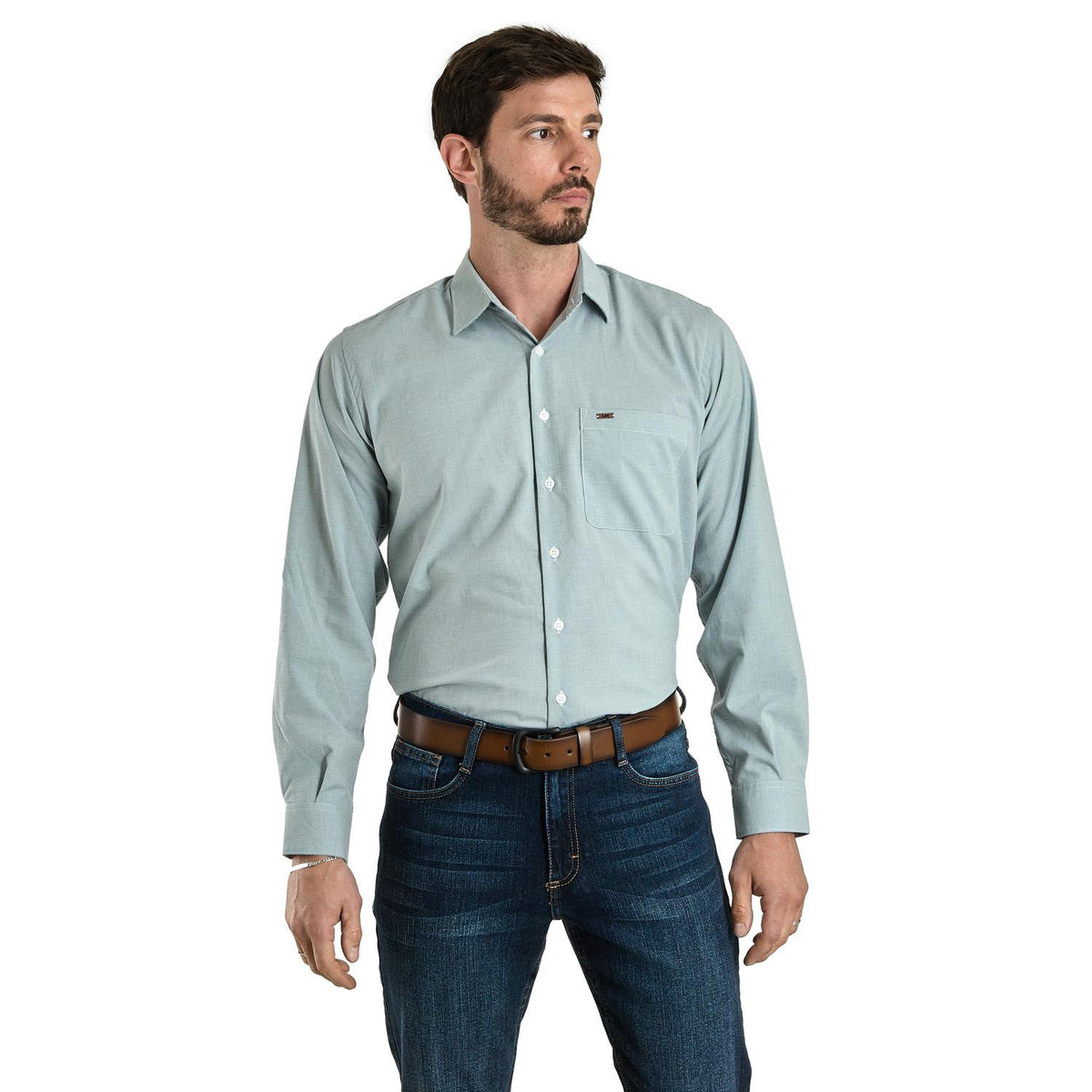 Camisa Lee Hombre Regular Fit Manga Larga 254
