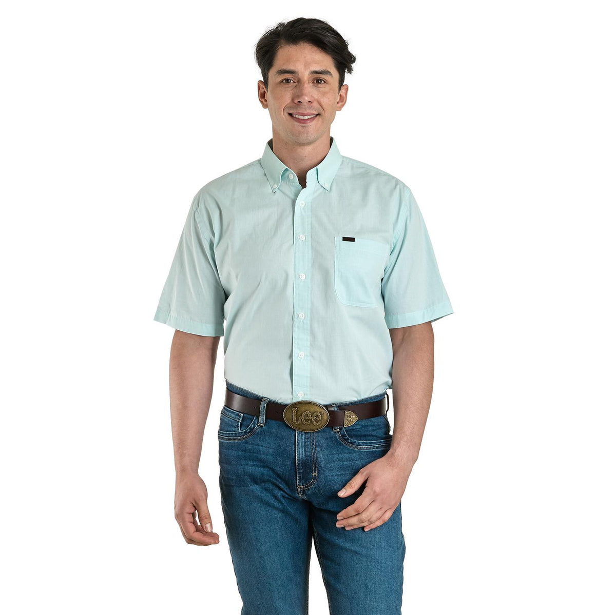 Camisa Lee Hombre Regular Fit Manga Corta 349