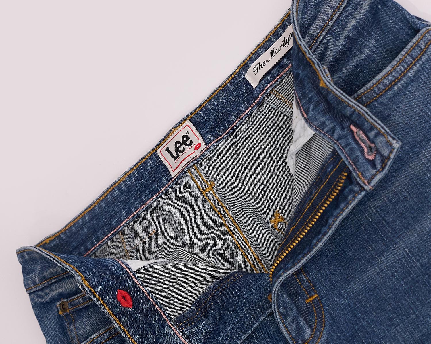 Jeans Lee x Marylin Monroe Cintura Alta