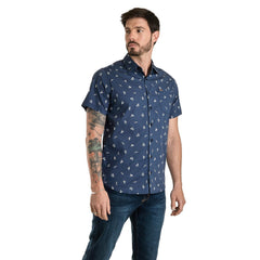Camisa Casual Lee Hombre Slim Fit Manga Corta s250