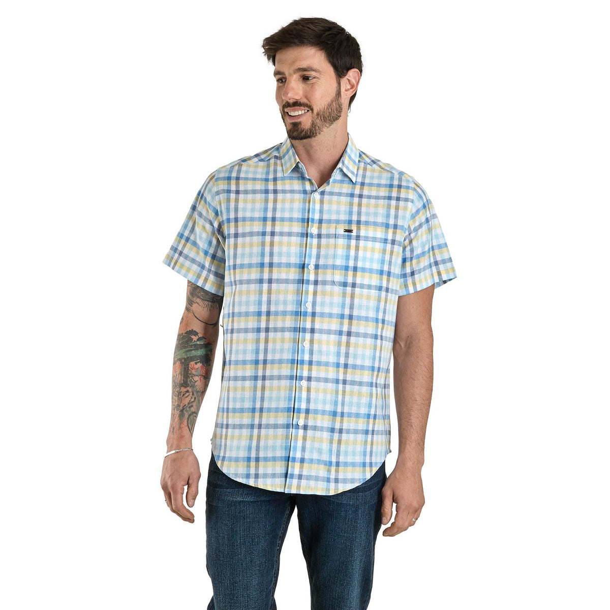 Camisa Lee Hombre Slim Manga Corta 336