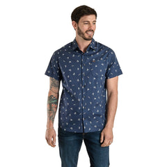 Camisa Casual Lee Hombre Slim Fit Manga Corta s250