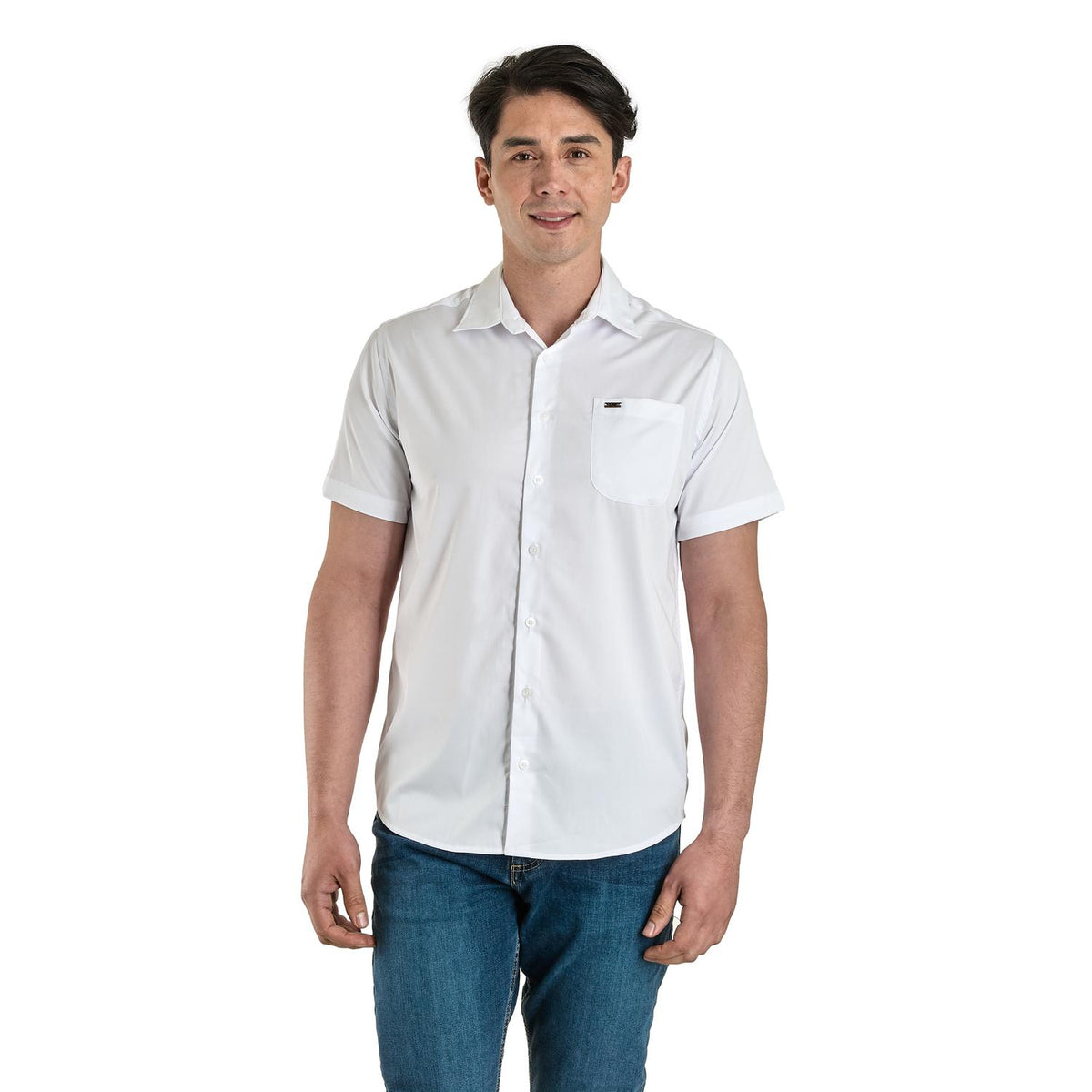 Camisa Casual Lee Hombre Slim Fit Manga Corta s194