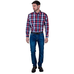 Camisa Casual Lee Hombre Regular Fit Manga Larga s245