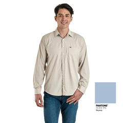 Camisa Casual Lee Hombre Regular Fit Manga Larga s247