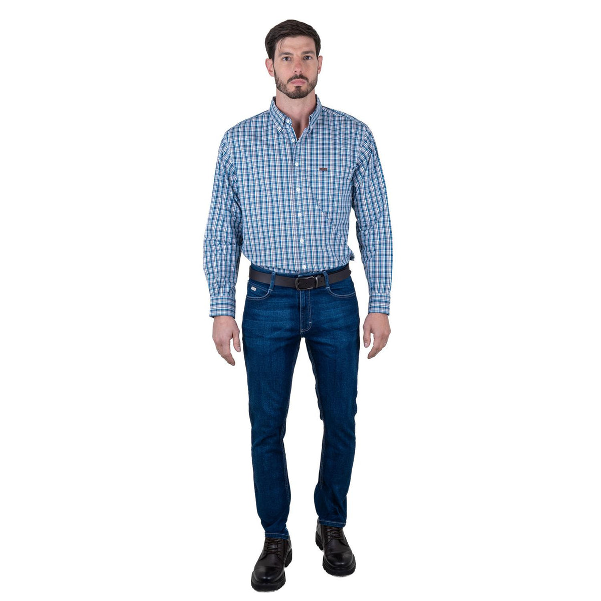 Camisa Casual Lee Hombre Regular Fit Manga Larga s153