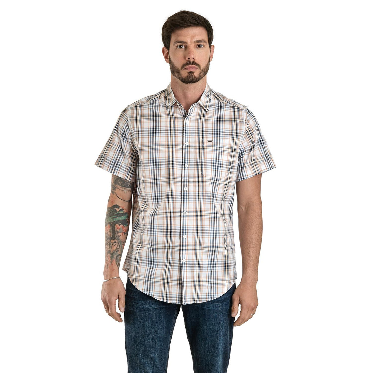 Camisa Lee Hombre Slim Manga Corta 312