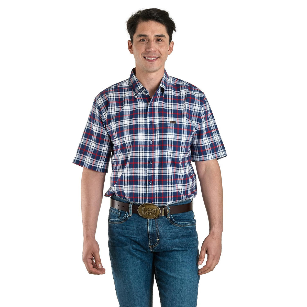 Camisa Lee Hombre Regular Fit Manga Corta 348