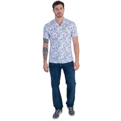 Camisa Casual Lee Hombre Slim Fit Manga Corta s240