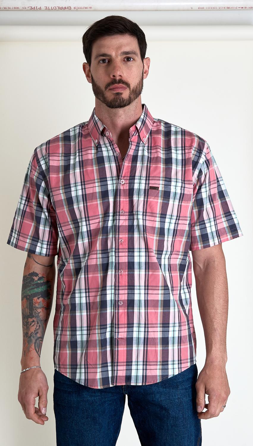 Camisa Lee Hombre Regular Fit Manga Corta 344
