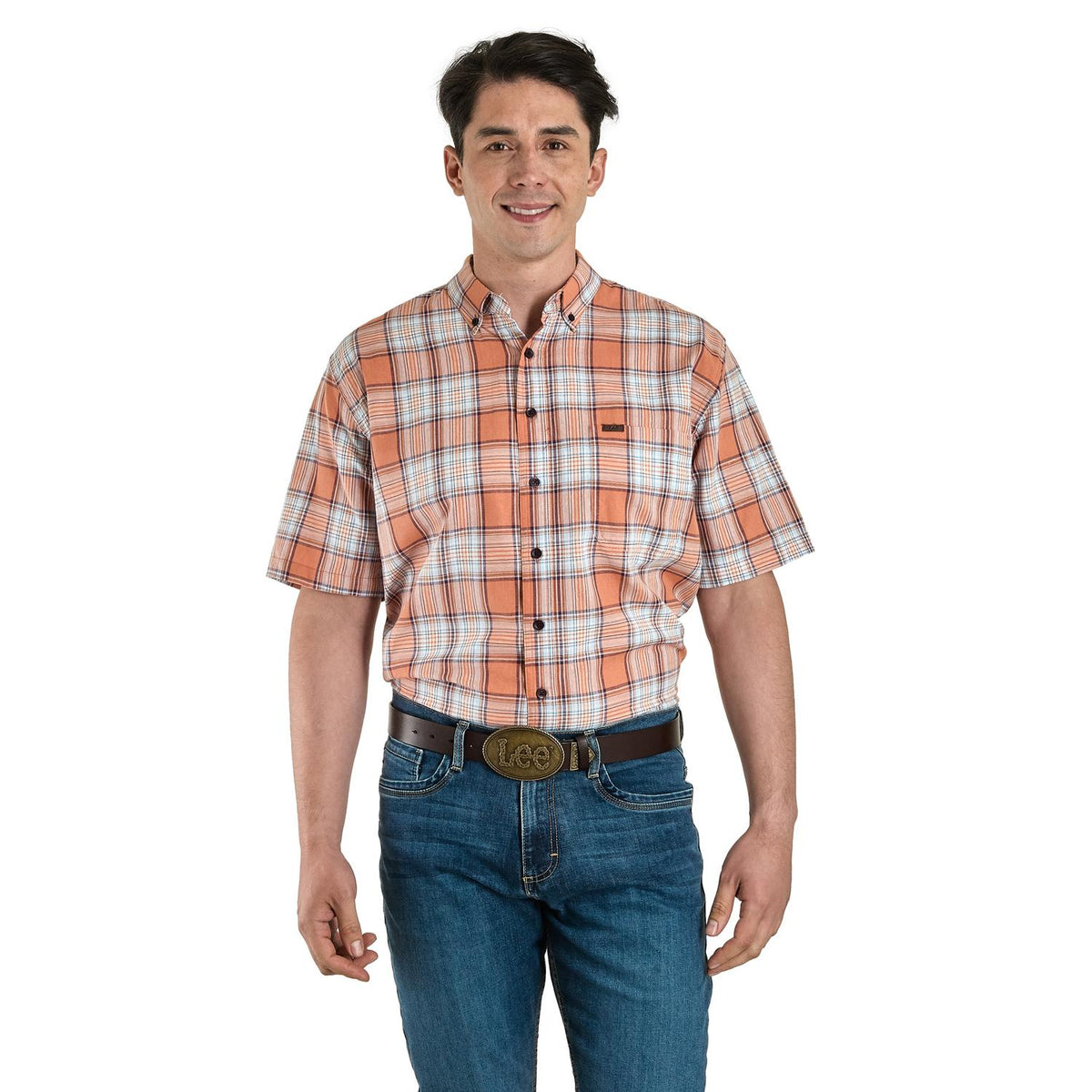 Camisa Lee Hombre Regular Fit Manga Corta 317