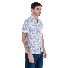 Camisa Casual Lee Hombre Slim Fit Manga Corta s240