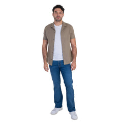 Camisa Casual Lee Hombre Regular Fit Manga Corta s238