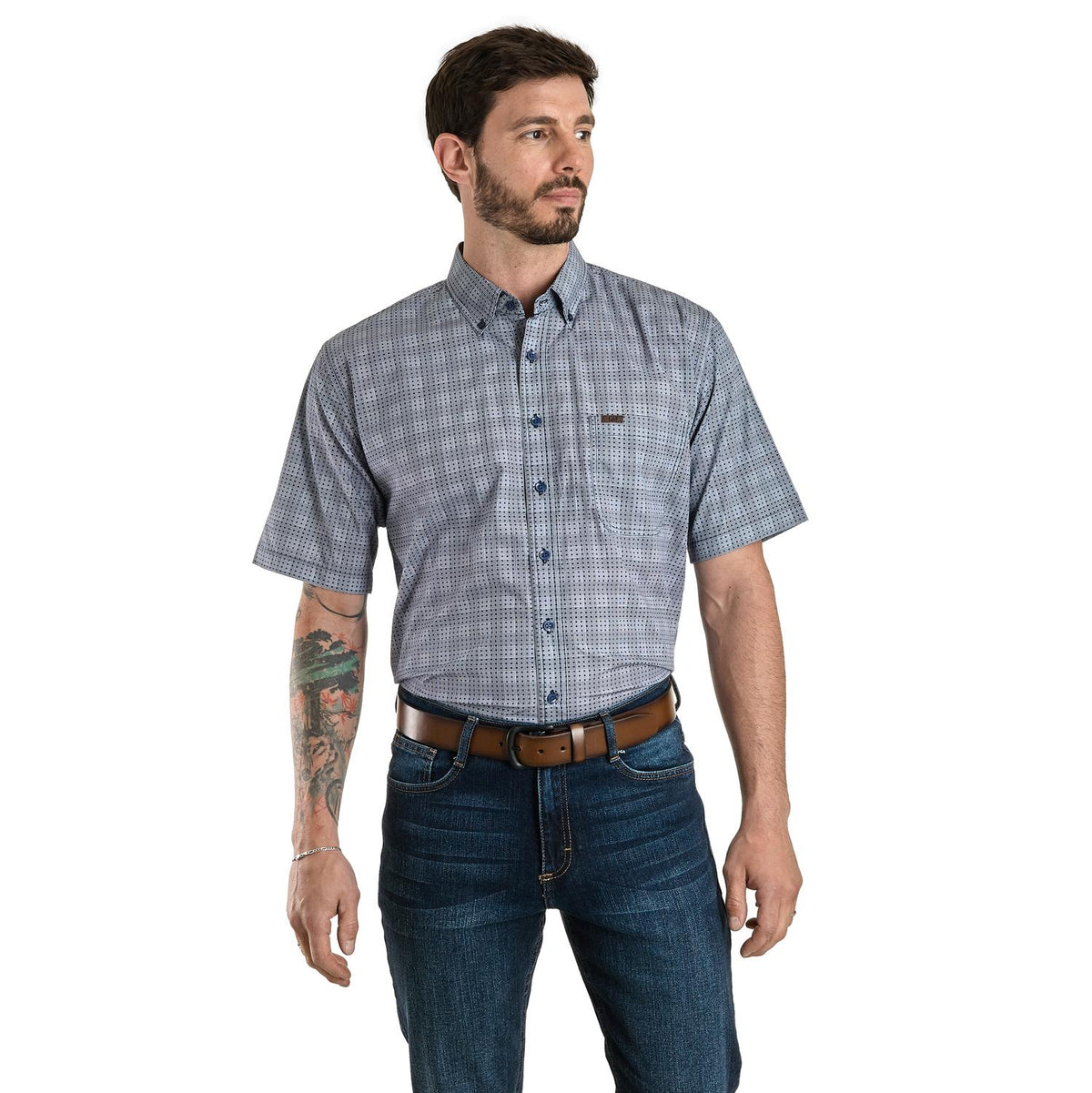 Camisa Lee Hombre Regular Fit Manga Corta 350