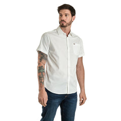 Camisa Casual Lee Hombre Slim Fit Manga Corta s248