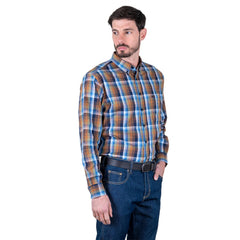 Camisa Casual Lee Hombre Regular Fit Manga Larga s154