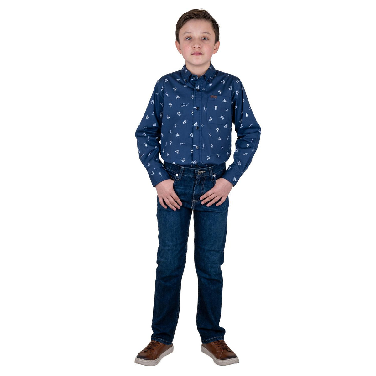 Camisa Casual Lee Niño Regular Fit Manga Larga s660