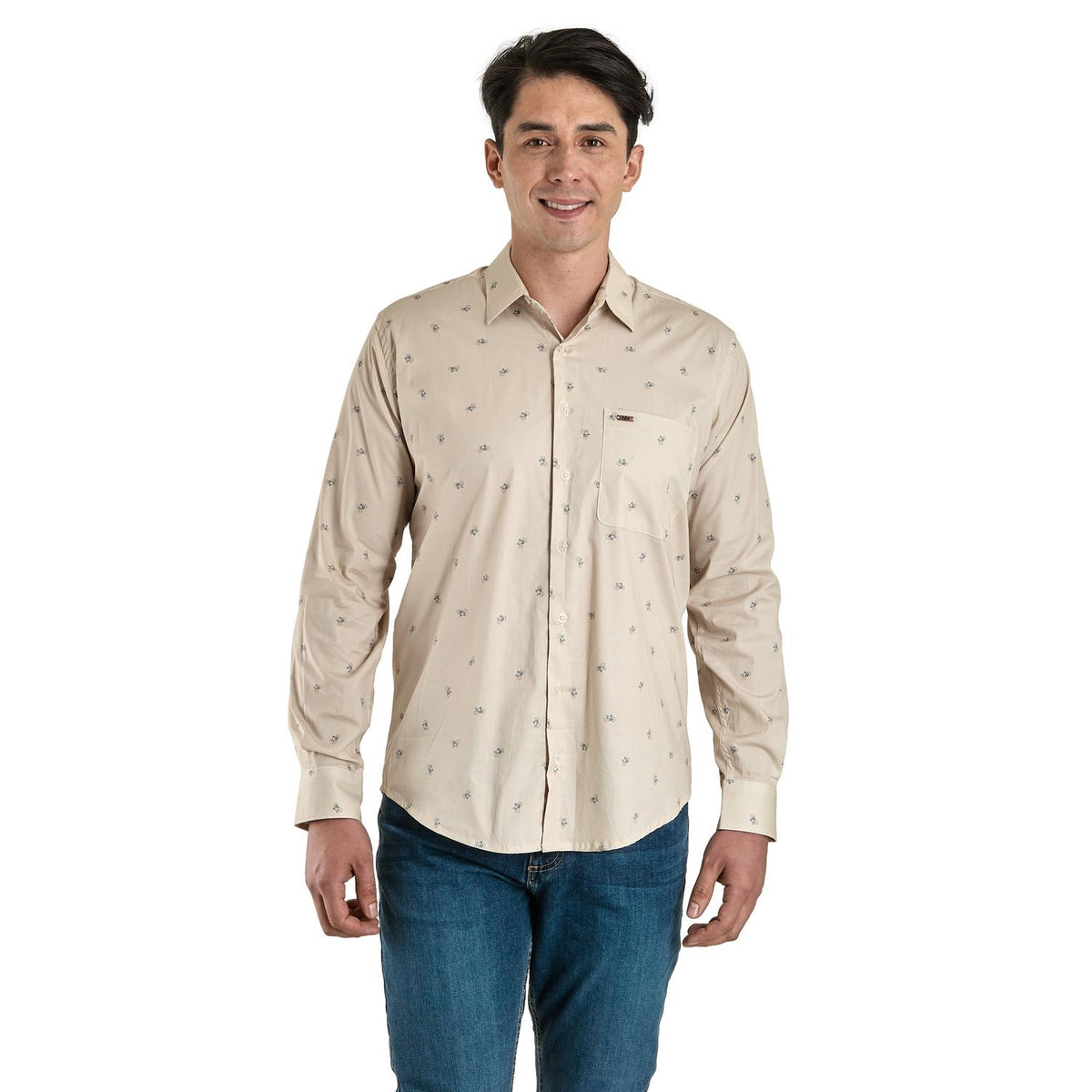 Camisa Casual Lee Hombre Slim Fit Manga Larga s210