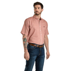 Camisa Casual Lee Hombre Regular Fit Manga Corta s339